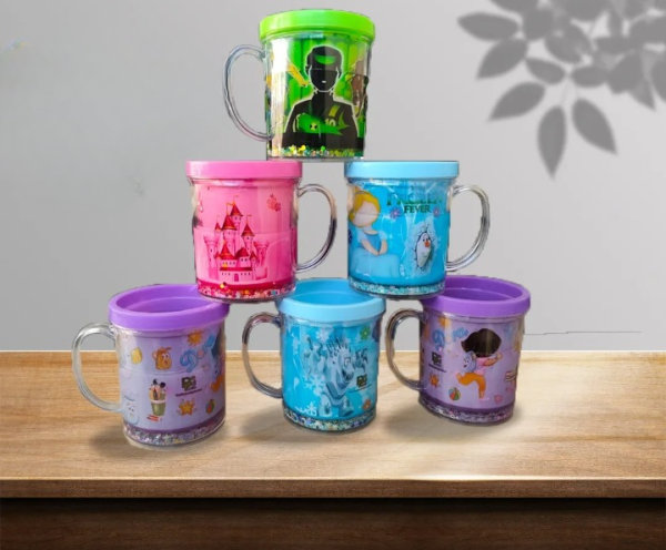 Kids Glitter Mug (mix/random Color/character)